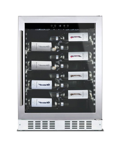 Dunavox DAUF-40.138SS, Вместимость: 40 бутылок, Цвет фасада: Серебристый, фотография № 