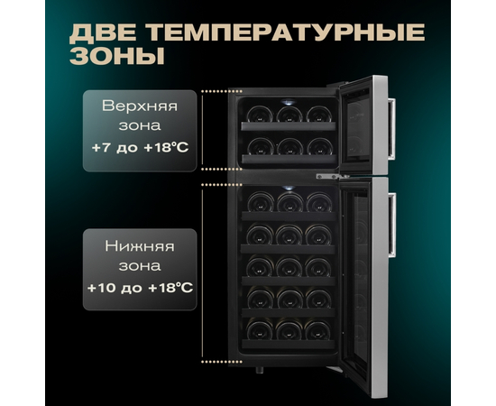 Винный шкаф Meyvel MV21-BF2 (easy) — (на 21 бутылку), фотография № 25