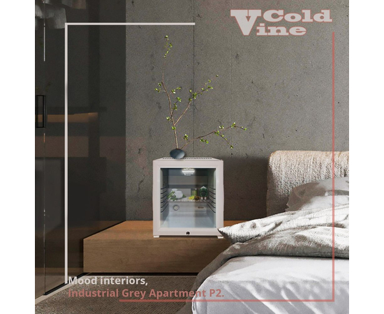 Холодильник мини-бар Cold Vine MCA-28WG, Дверь: Со стеклом (белая), фотография № 2