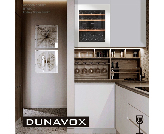 Винный шкаф Dunavox DAV-32.81DW.TO — (на 32 бутылки), фотография № 2