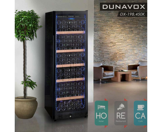 Винный шкаф Dunavox DX-198.450K — (на 198 бутылок), фотография № 2