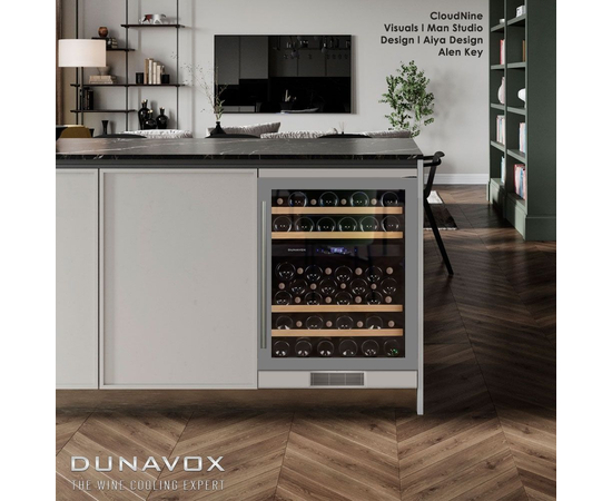 Винный шкаф Dunavox DX-53.130SDSK/DP — (на 53 бутылки), фотография № 2