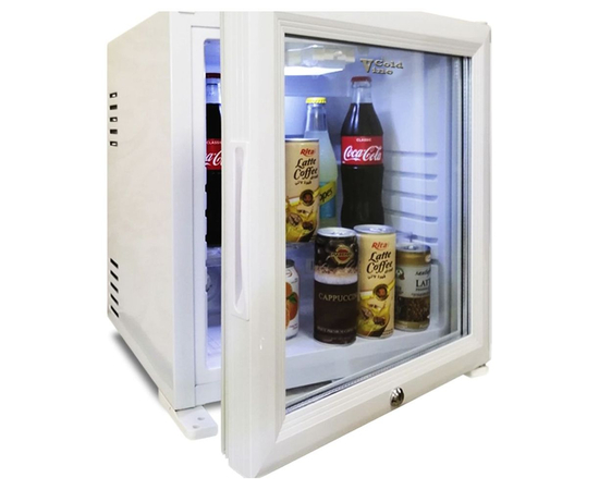 Холодильник мини-бар Cold Vine MCA-28WG, Дверь: Со стеклом (белая), фотография № 5