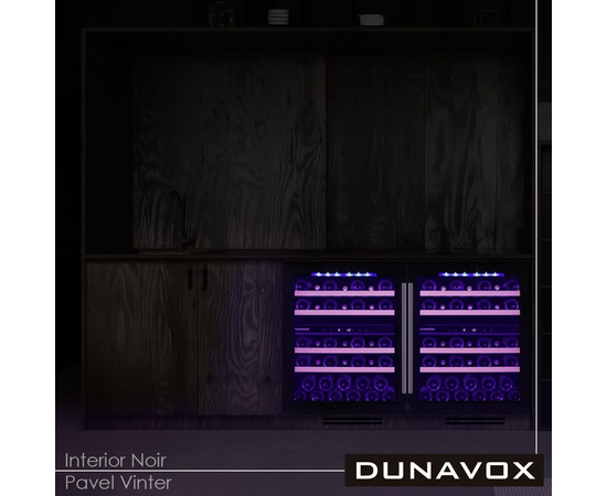 Винный шкаф Dunavox DAUF-39.121DB — (на 39 бутылок), Вместимость: 39 бутылок, Цвет фасада: Чёрный, фотография № 5