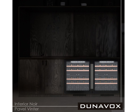 Винный шкаф Dunavox DAUF-39.121DB — (на 39 бутылок), Вместимость: 39 бутылок, Цвет фасада: Чёрный, фотография № 6