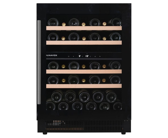 Винный шкаф Dunavox DAUF-39.121DB — (на 39 бутылок), Вместимость: 39 бутылок, Цвет фасада: Чёрный, фотография № 