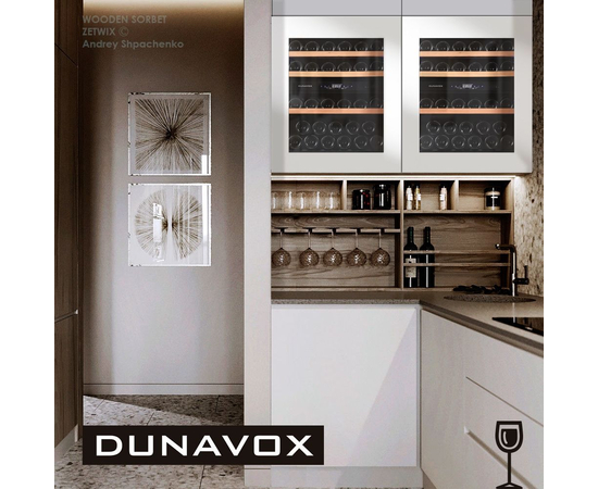 Винный шкаф Dunavox DAV-32.81DW.TO — (на 32 бутылки), фотография № 3