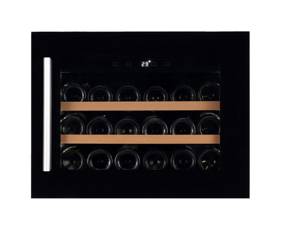 Винный шкаф Dunavox DAVS-18.46B — (на 18 бутылок), Вместимость: 18 бутылок, Цвет фасада: Чёрный, фотография № 