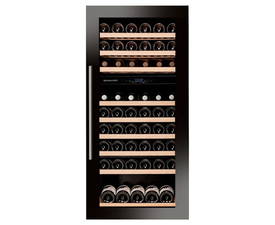 Винный шкаф Dunavox DAVS-72.185DB — (на 72 бутылки), Вместимость: 72 бутылки, Цвет фасада: Чёрный, фотография № 