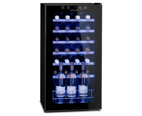 Винный шкаф Dunavox DXFH-28.88 — (на 28 бутылок), Вместимость: 28 бутылок, фотография № 2