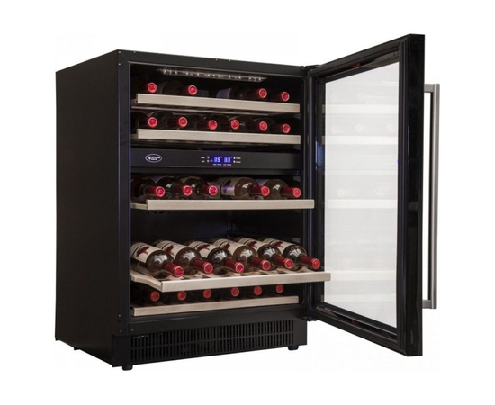 Винный шкаф Cold Vine C44-KBT2 — (на 44 бутылки), Цвет фасада: Чёрный, фотография № 3