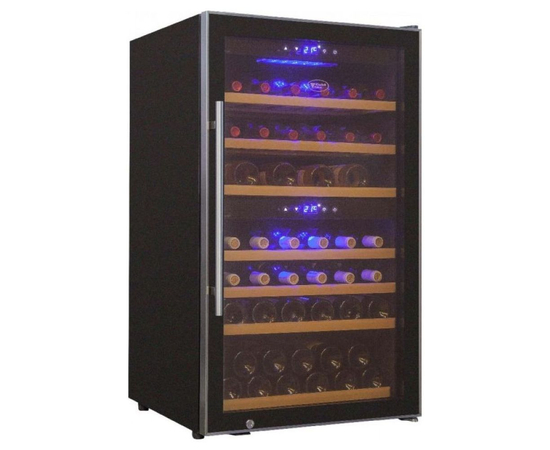 Винный шкаф Cold Vine C66-KBF2 — (на 66 бутылок), Цвет фасада: Чёрный, фотография № 2