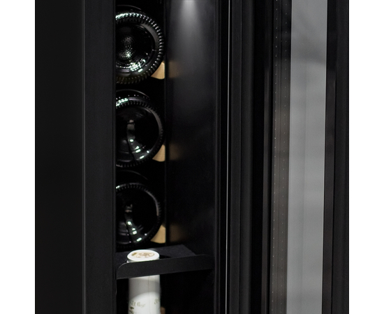 Винный шкаф Meyvel MV9-KBT1 — (на 9 бутылок), Цвет фасада: Чёрный, фотография № 8