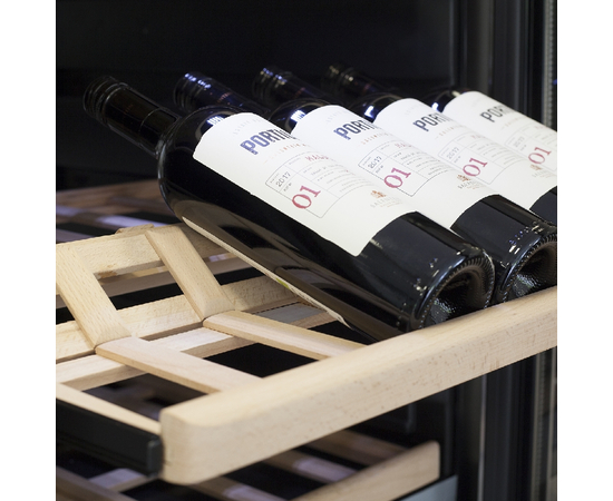 Винный шкаф CASO WineComfort 126 — (на 126 бутылок), Вместимость: 126 бутылок, Цвет фасада: Серебристый, фотография № 4