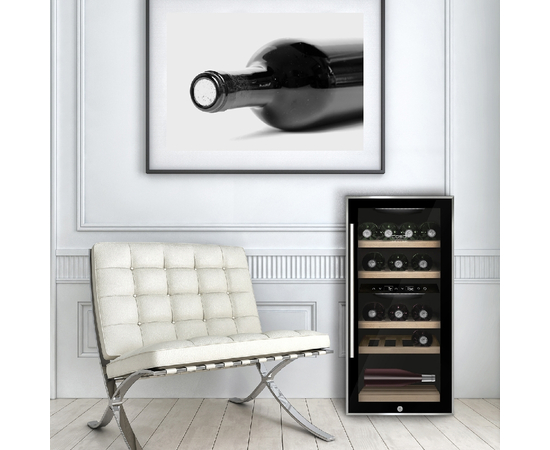 Винный шкаф CASO WineComfort 24 black — (на 24 бутылки), Вместимость: 24 бутылки, Цвет фасада: Чёрный, фотография № 4