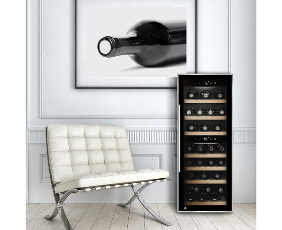 Винный шкаф CASO WineComfort 38 black — (на 38 бутылок), Вместимость: 38 бутылок, Цвет фасада: Чёрный, фотография № 3
