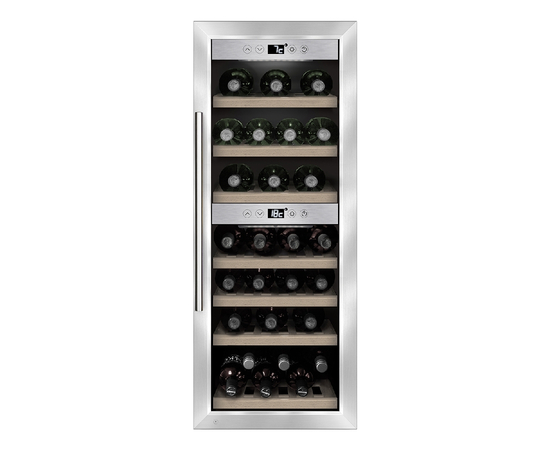 Винный шкаф CASO WineComfort 38 — (на 38 бутылок), Вместимость: 38 бутылок, Цвет фасада: Серебристый, фотография № 