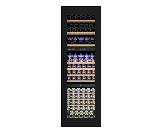 Винный шкаф Meyvel MV89-KBB3 — (на 89 бутылок), Цвет фасада: Чёрный, фотография № 