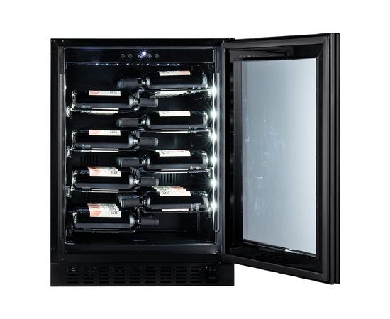 Винный шкаф Temptech CPROX60SRB — (на 40 бутылок), Цвет фасада: Чёрный, фотография № 3