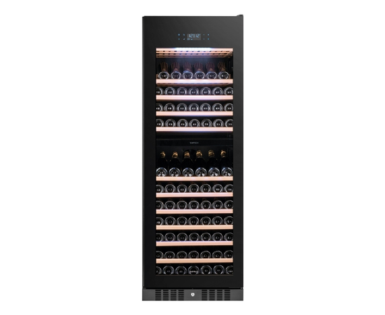 Винный шкаф Temptech E1000DRB — (на 153 бутылки), Цвет фасада: Чёрный, фотография № 