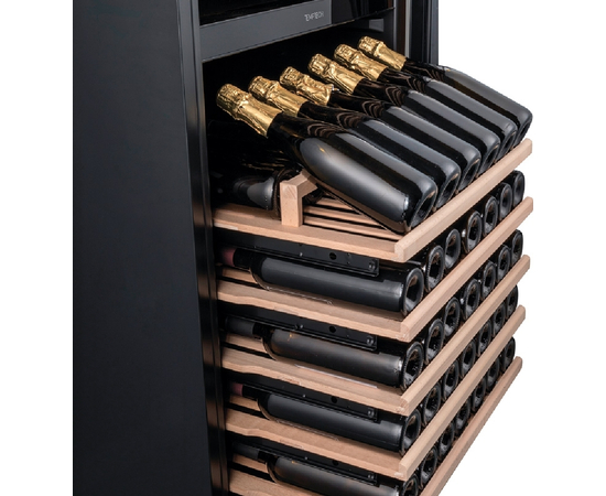 Винный шкаф Temptech E1000DRB — (на 153 бутылки), Цвет фасада: Чёрный, фотография № 4