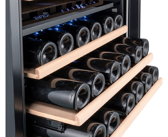 Винный шкаф Temptech OX60DRB — (на 46 бутылок), Цвет фасада: Чёрный, фотография № 9