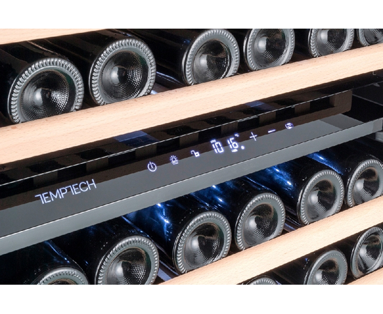 Винный шкаф Temptech OX60DX — (на 46 бутылок), Цвет фасада: Серебристый, фотография № 6