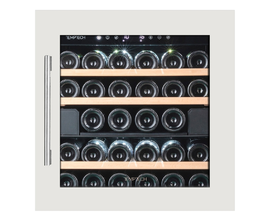 Винный шкаф Temptech OZ60DW — (на 28 бутылок), Цвет фасада: Белый, фотография № 