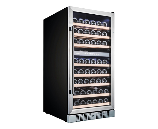 Винный шкаф Temptech WP120DCS — (на 94 бутылки), Цвет фасада: Серебристый, фотография № 3