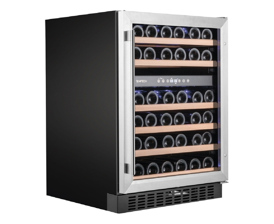 Винный шкаф Temptech WPX60DCS — (на 46 бутылок), Цвет фасада: Серебристый, фотография № 3