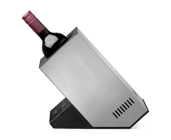 Охладитель для бутылок CASO WineCase One Inox, Цвет фасада: Серебристый, фотография № 4