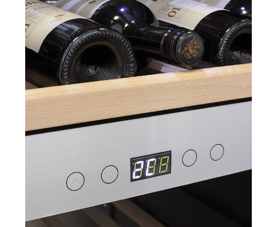 Винный шкаф CASO WineChef Pro 180 — (на 180 бутылок), Цвет фасада: Серебристый, фотография № 4