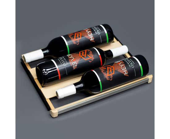 Винный шкаф Meyvel MV22-KBF1 — (на 22 бутылки), Цвет фасада: Чёрный, фотография № 14