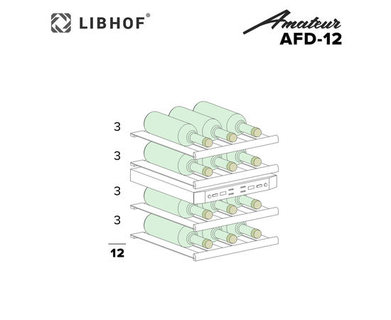 Винный шкаф Libhof Amateur AFD-12, фотография № 11