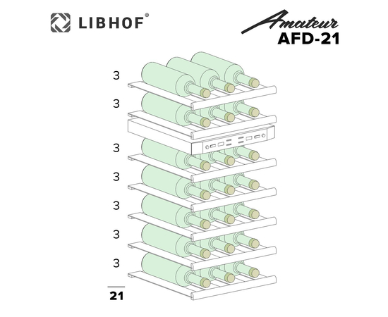 Винный шкаф Libhof Amateur AFD-21, фотография № 10