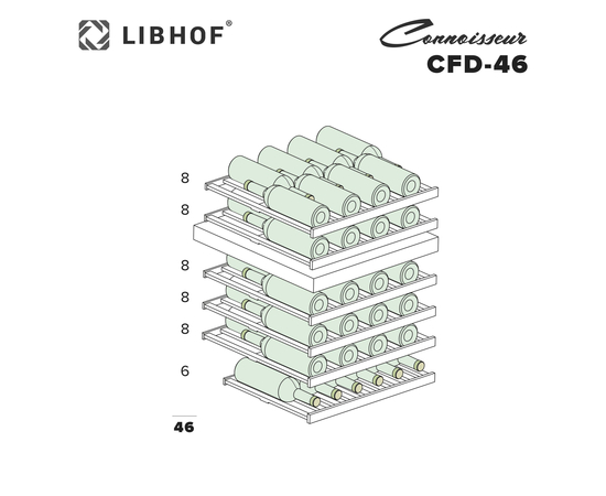 Винный шкаф Libhof Connoisseur CFD-46 White, фотография № 22