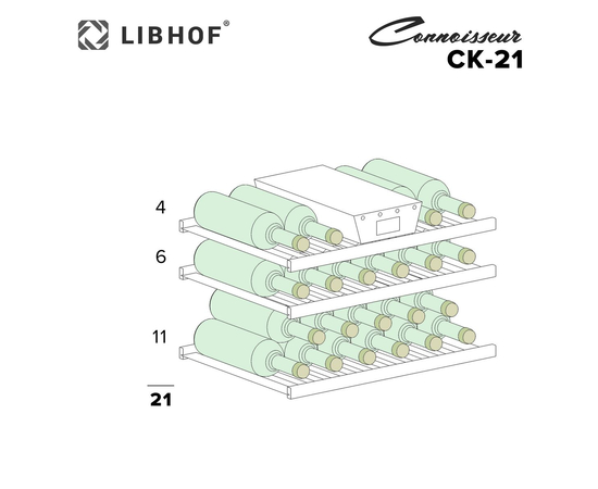 Винный шкаф Libhof Connoisseur CK-21 Black, фотография № 11