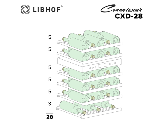 Винный шкаф Libhof Connoisseur CXD-28 Black, фотография № 10