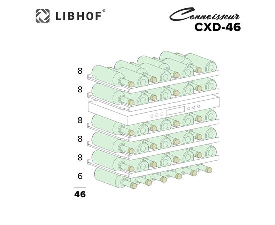 Винный шкаф Libhof Connoisseur CXD-46 Black, фотография № 16