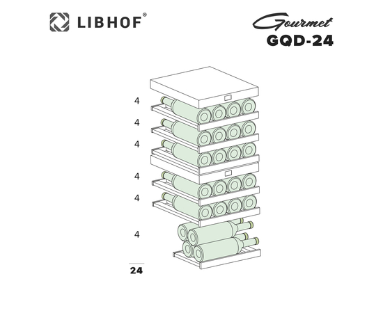 Винный шкаф Libhof GQD-24 Black, фотография № 9