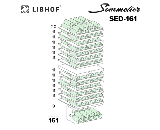 Винный шкаф Libhof SED-161 Black, фотография № 18