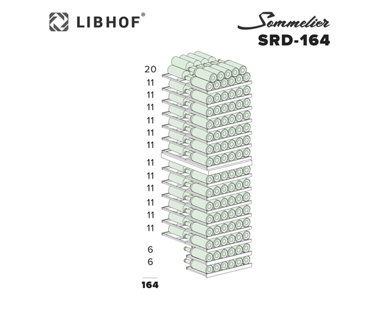 Винный шкаф Libhof Sommelier SRD-164 White, фотография № 17