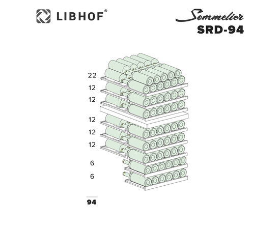 Винный шкаф Libhof Sommelier SRD-94 White, фотография № 19