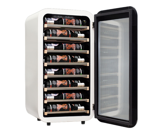 Винный шкаф Meyvel MV22-KWF1 — (на 22 бутылки), Цвет фасада: Белый, фотография № 8