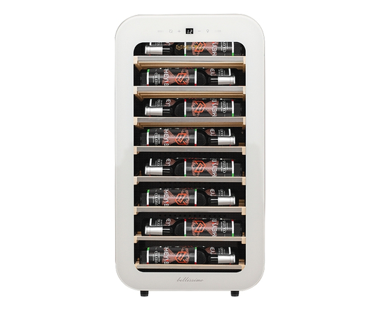 Винный шкаф Meyvel MV22-KWF1 — (на 22 бутылки), Цвет фасада: Белый, фотография № 