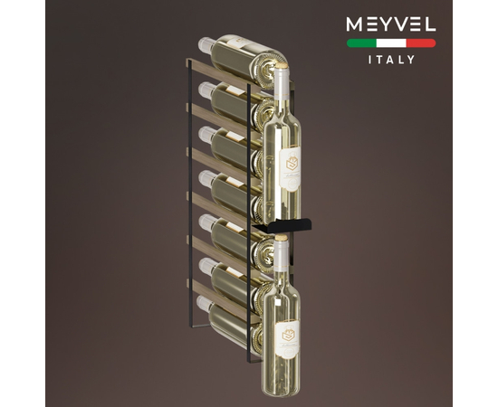 Встраиваемый винный шкаф Meyvel MV9-KBT1 — (на 9 бутылок), Цвет фасада: Чёрный, фотография № 5
