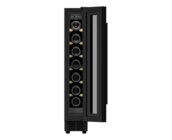 Встраиваемый винный шкаф Meyvel MV9-KBT1 — (на 9 бутылок), Цвет фасада: Чёрный, фотография № 11