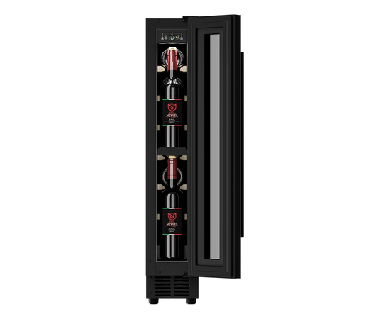 Встраиваемый винный шкаф Meyvel MV9-KBT1 — (на 9 бутылок), Цвет фасада: Чёрный, фотография № 6