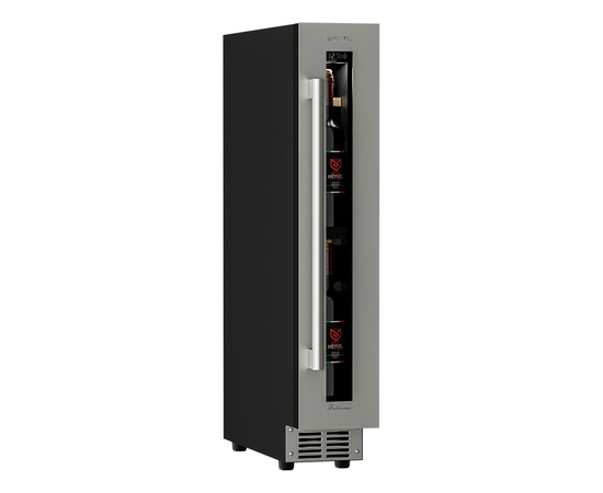 Винный шкаф Meyvel MV9-KST1 — (на 9 бутылок), Цвет фасада: Серебристый, фотография № 5
