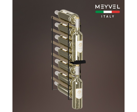 Винный шкаф Meyvel MV9-KST1 — (на 9 бутылок), Цвет фасада: Серебристый, фотография № 17